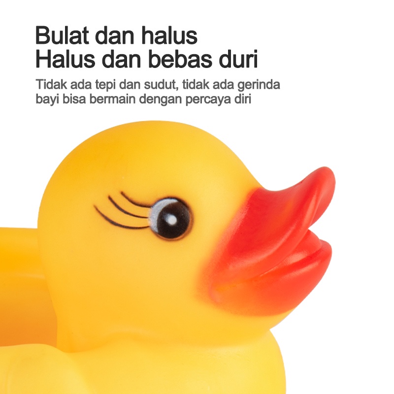 Bebek mainan mandi bayi/Satu besar tiga kecil/MAINAN MURAH BAYI BALITA ANAK BEBEK KARET/HIU KARET/CUTE HAMMER BUNYI LUCU KOLAM SPA BABY  L53