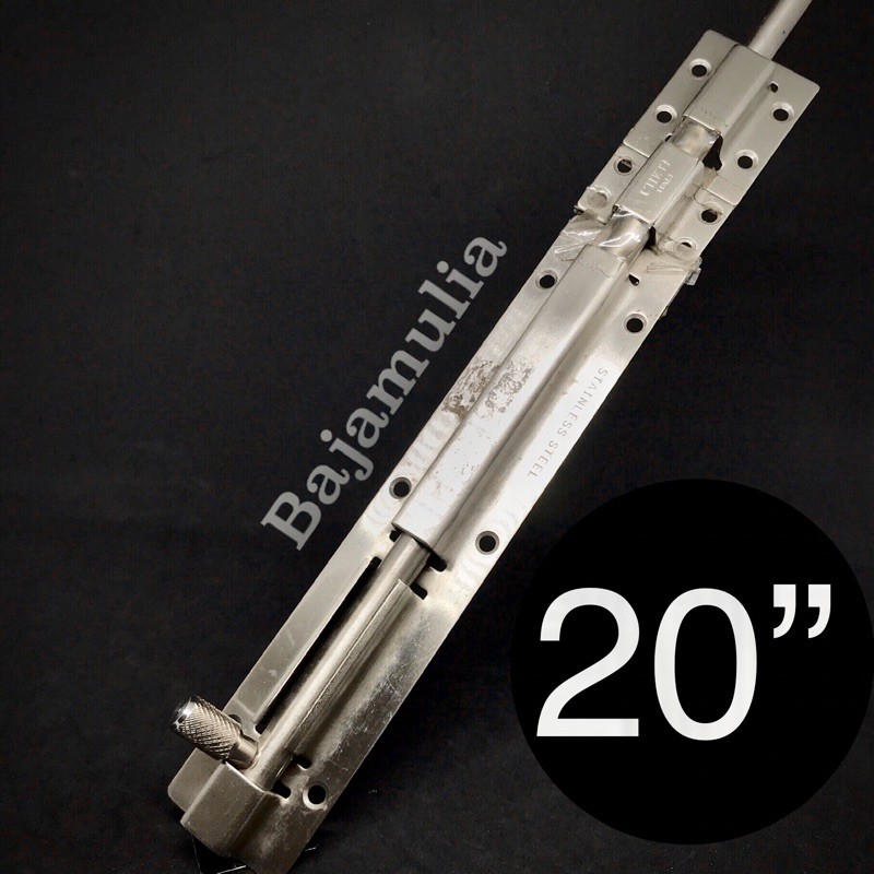 Grendel pintu stainless / gerendel pintu stainless / grendel 20” / grendel stainless panjang