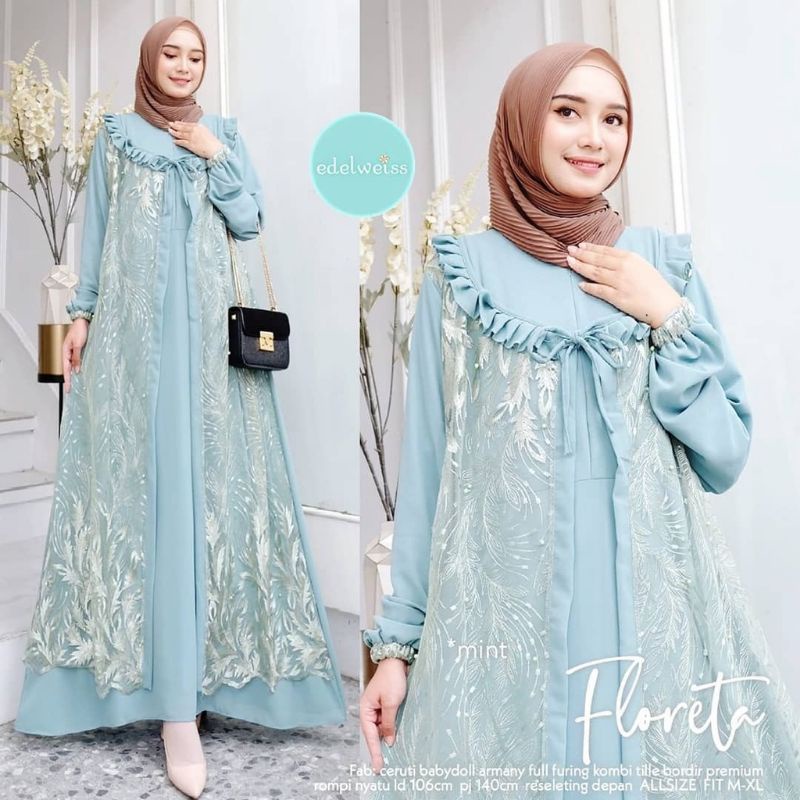 Floreta maxy dress sabyan brukat tile // floreta dress