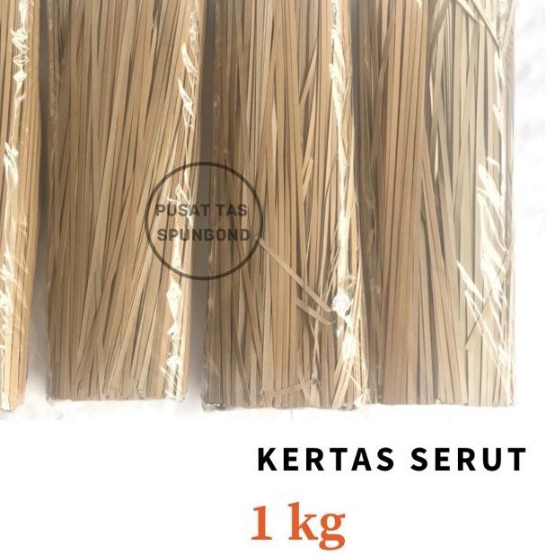 

➵ Kertas Serut 1 Kg / Kertas Cacah / Shredded Paper / Kertas Suwir Packing / Kertas Coklat Serut ♂