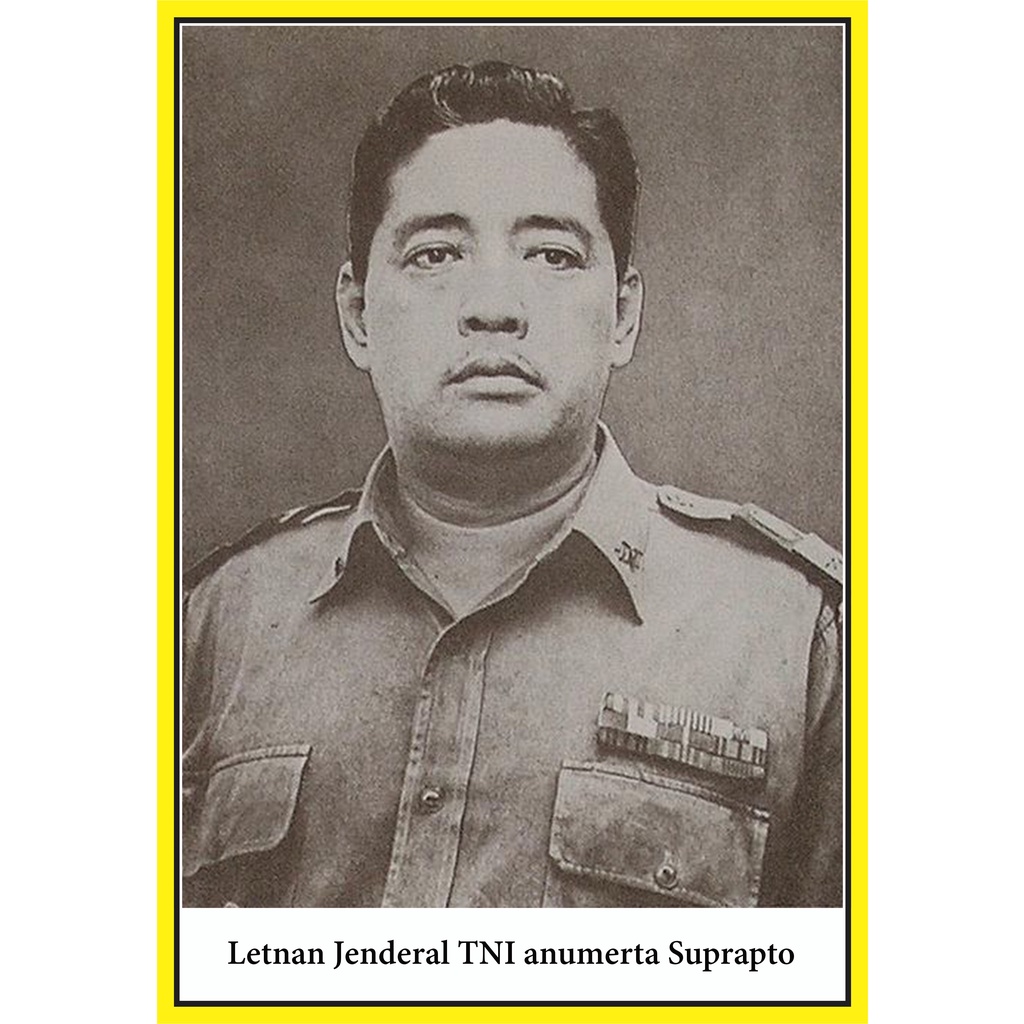 poster bingkai foto Soekarno dan pahlawan revolusi
