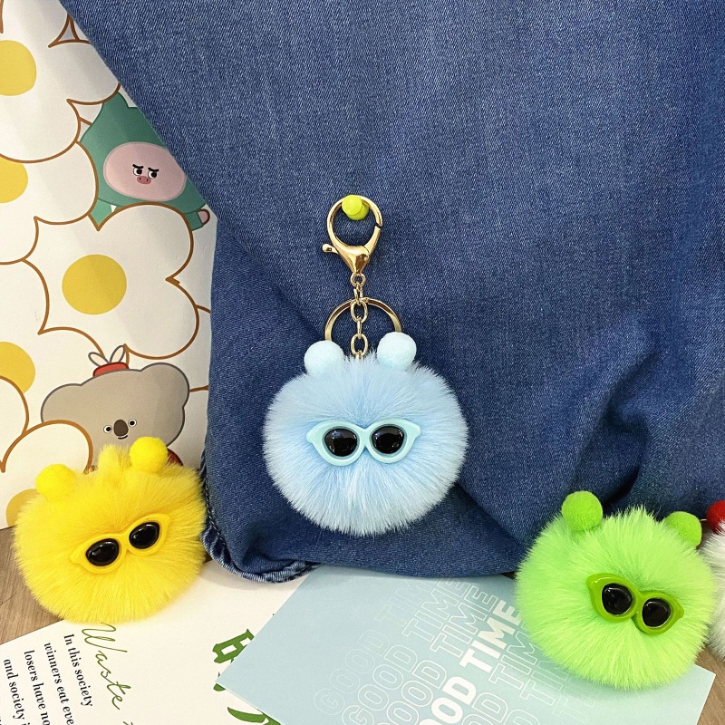 Gantungan Kunci Bentuk Boneka Plush Untuk Dekorasi Tas / Dompet