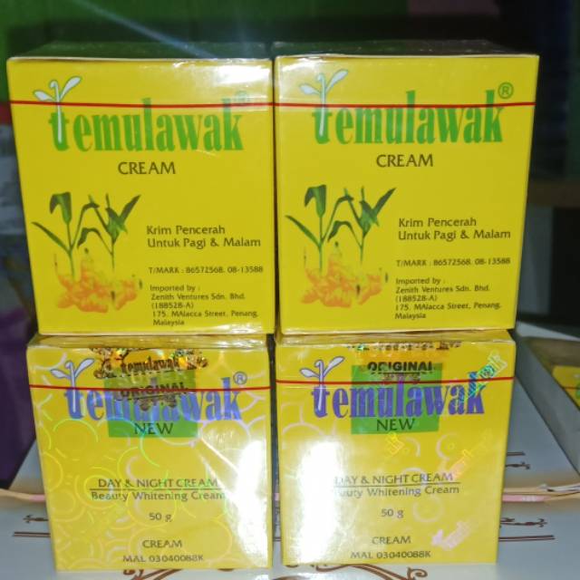 

Cream temulawak siang dan malam