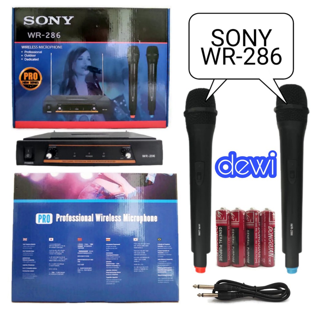 MIC SONY WR286 / MICROPHONE SONY WR-286 / MIC WIRELESS SONY WR 286