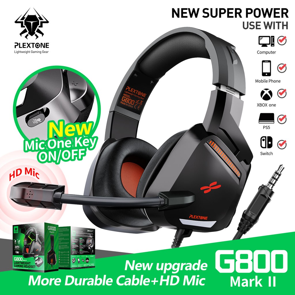 Gaming Headset Plextone G800 Headphone Game