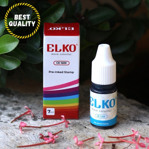 

Tinta Stempel Flash Trodat Otomatis Warna SKY BLUE isi 7 ML ELKO Waterproof