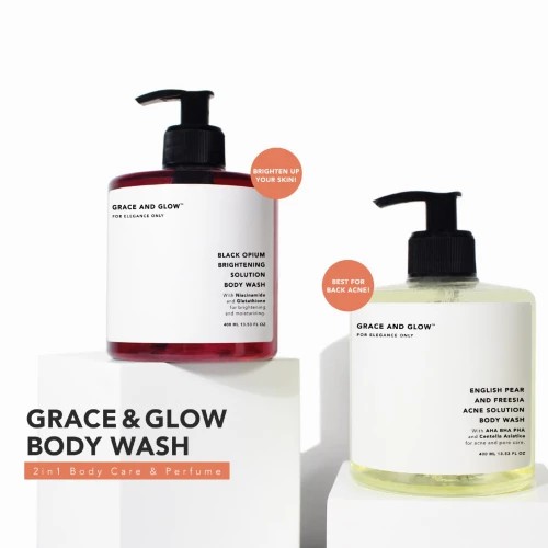 Grace & Glow Black Opium Brightening Anti Acne Body Wash