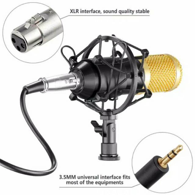 Microphone Condenser Bm-800 Home Recording