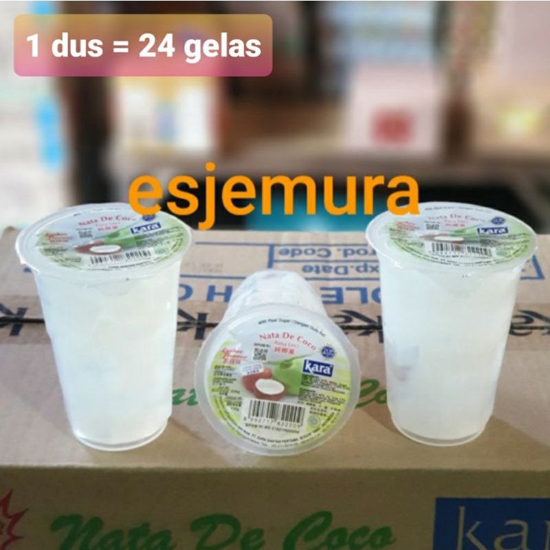 

Kara Nata de Coco 220 gr gelas besar per dus