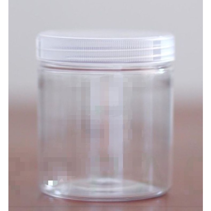 Toples Plastik Jar Silinder 600ML isi 10 - Jar Gosend Grab