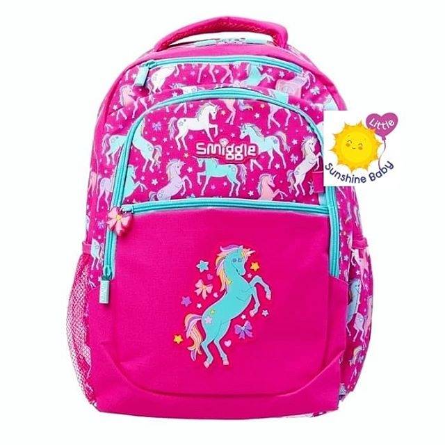 Smiggle Unicorn Backpack Pink SALE - Tas Ransel Anak Smiggle Ori