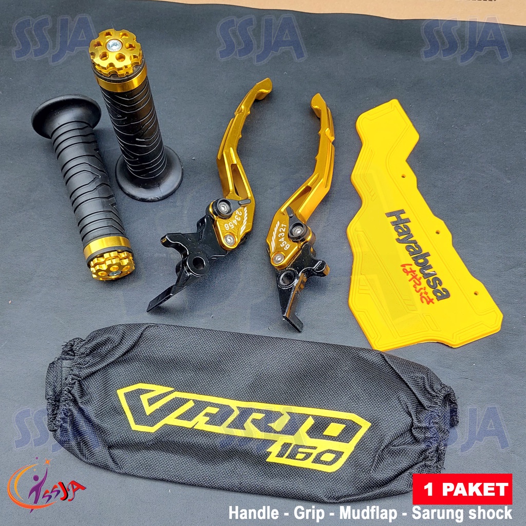 PROMO 1 paket Handle rem vario 160 handgrip jalu vario 160 cover sarung pelindung shok belakang vario 160 dan mudflap karpet lumpur kolong vario 160 aksesoris variasi motor honda vario 160