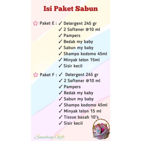 Parcel Bayi / Hampers Sabun Bayi