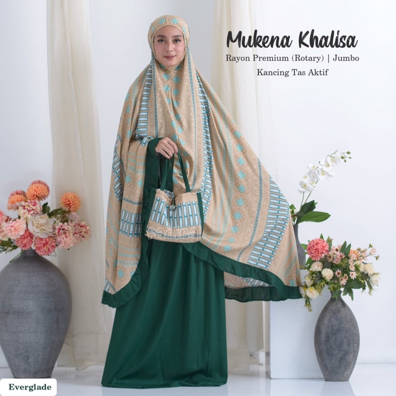 Mukena Khalisa Batik Premium / Mukena Jumbo Rayon Adem