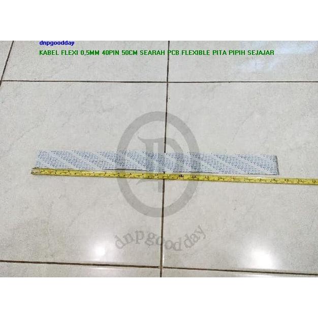 

Kabel Flexi 0,5Mm 40Pin 50Cm Searah Pcb Flexible Pita Pipih Sejajar Dnpgood11