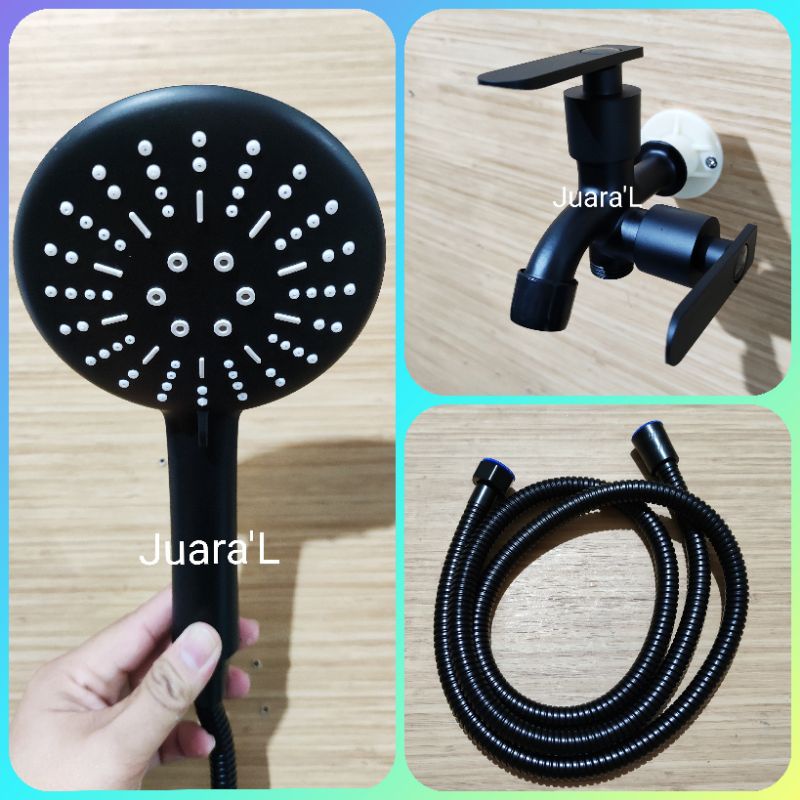 Paket Shower Hitam. Shower set Hitam. Paket Shower mandi. paket Shower Set