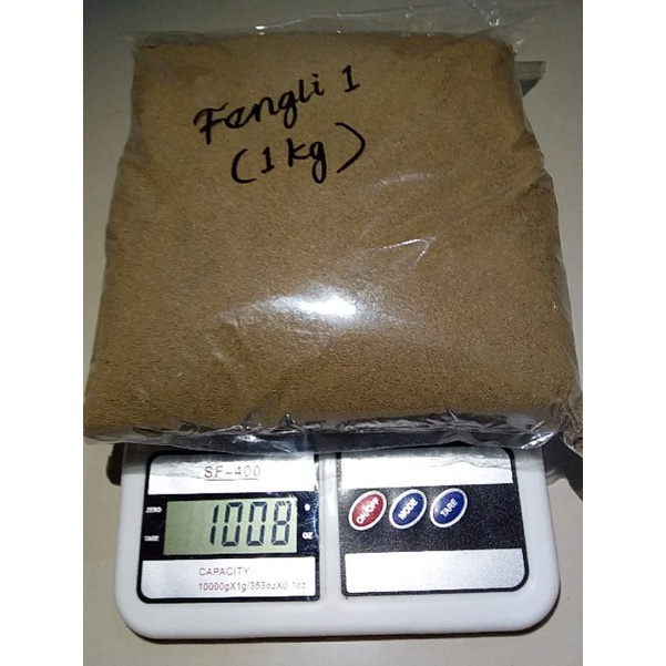 Pelet fengli 1 repack 100gr/250gr/500gr/1kg Fengli1 pakan burayak ikan