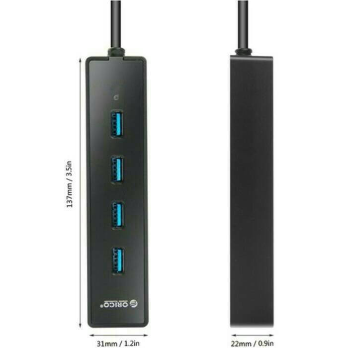 Orico W8PH4 USB Hub 4Port Portable USB 3.0