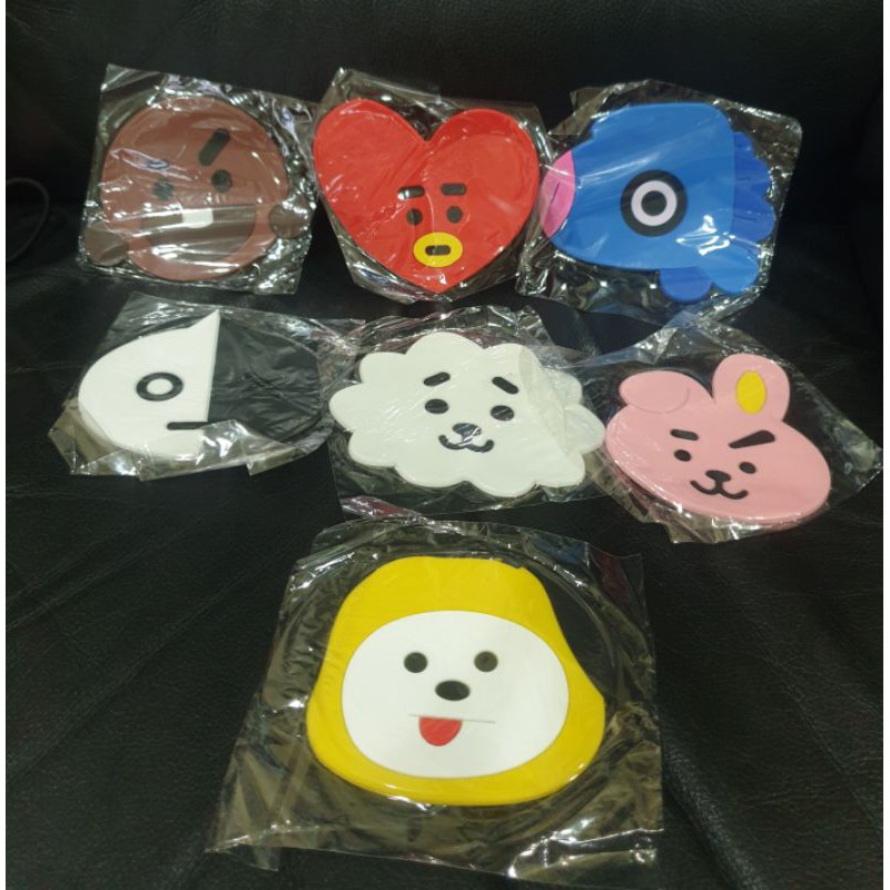 KPOP TATAKAN GELAS BTS ARMY CUTE CARTOON BT21 BANGTAN