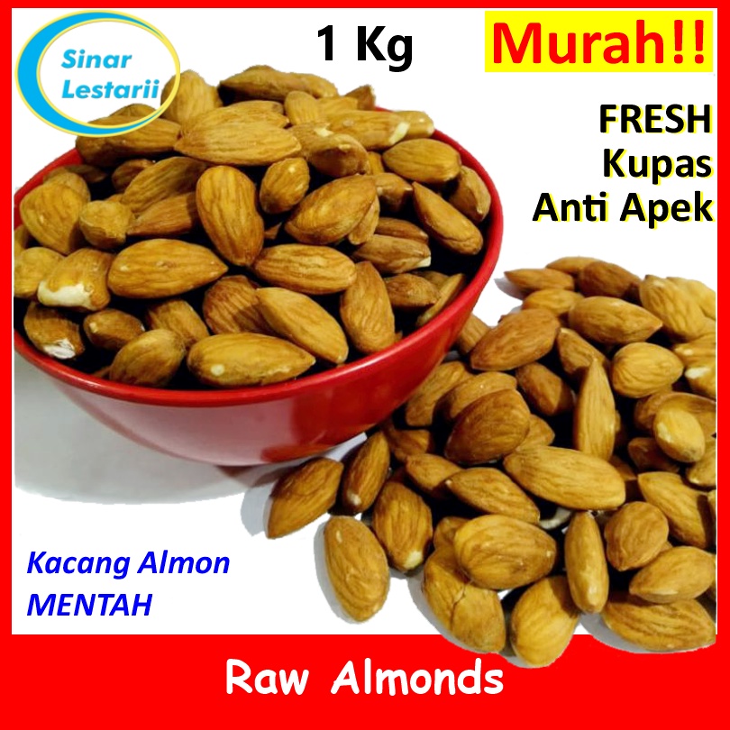 

Raw Almond 1KG - Kacang Almond Mentah