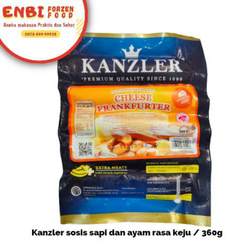 Kenzler sosis keju cheese frankfurter