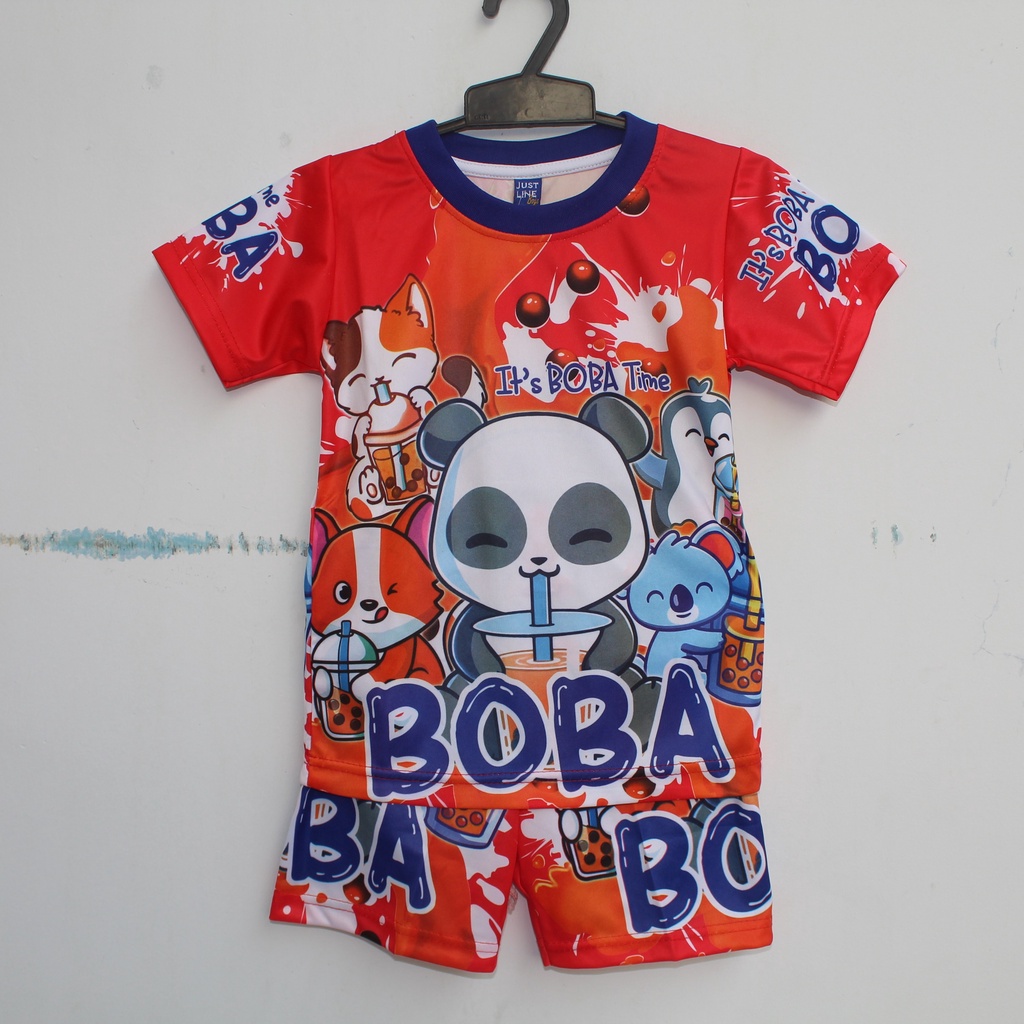 stelan baju youtube/BAJU BOBA /SETELAN SONIC BAJU ONIC full printing size 4-20