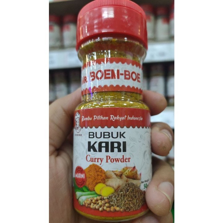 MR. BOEM-BOE BUBUK KARI/ CURRY POWDER/ BUBUK MURNI TANPA CAMPURAN 50 GRAM