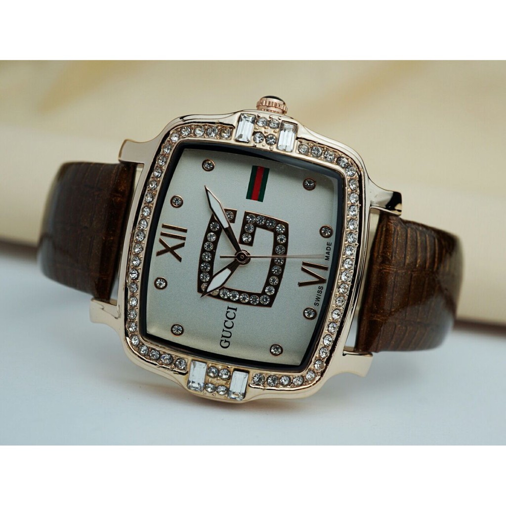 Jam Tangan Wanita Gucci Tali Kulit