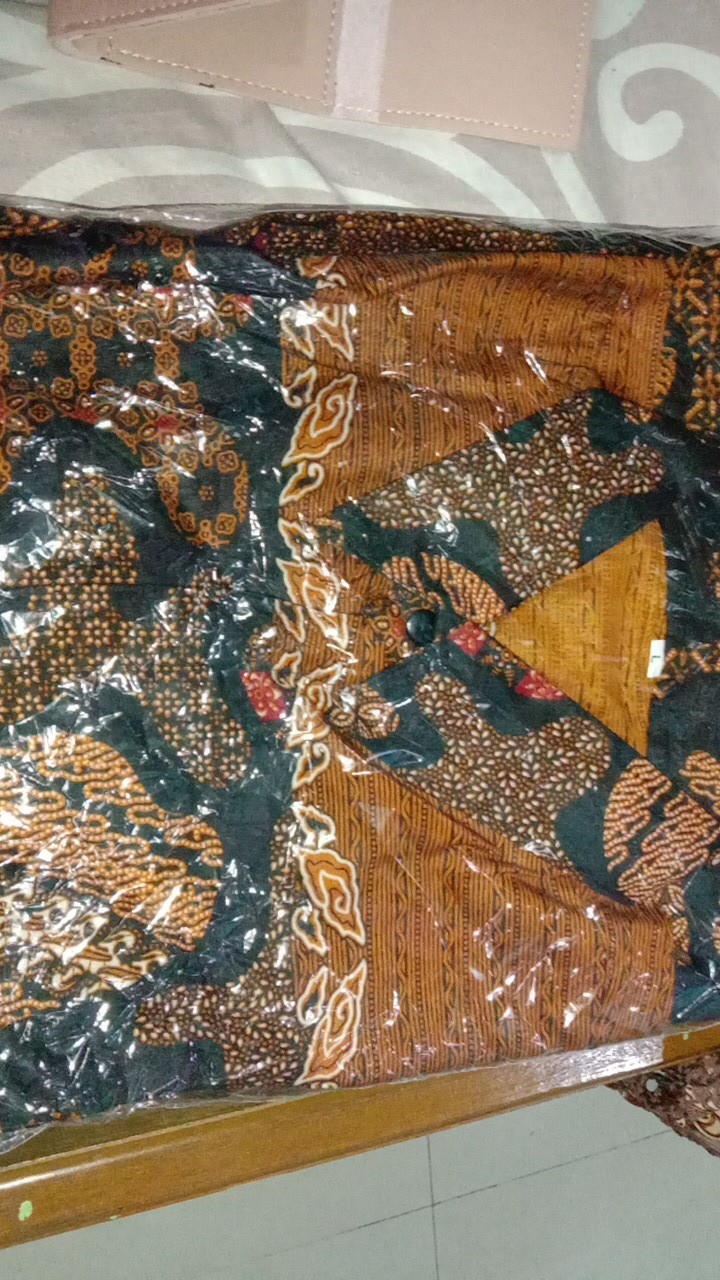 Sania Ruffle Atasan Batik Couple Maura Dv-70 Batik Abstrak