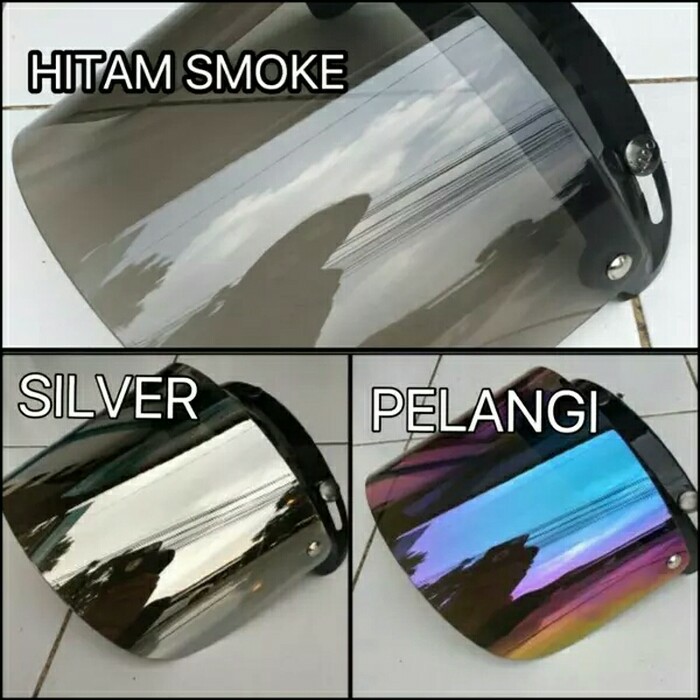 Kaca flat/visor bogo flat/viso retro flat/cakil dll flat visor
