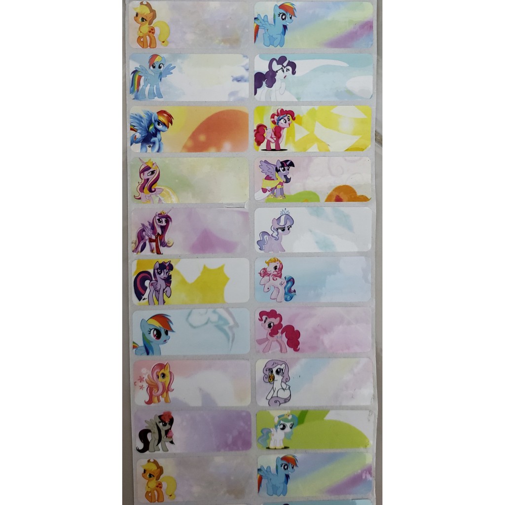 

Label Uk. L My Little Pony Waterproof, tidak luntur&anti sobek.
