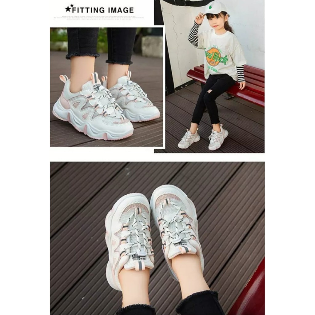 Sepatu Sneakers Anak Cowok Cewek Trendy AS128