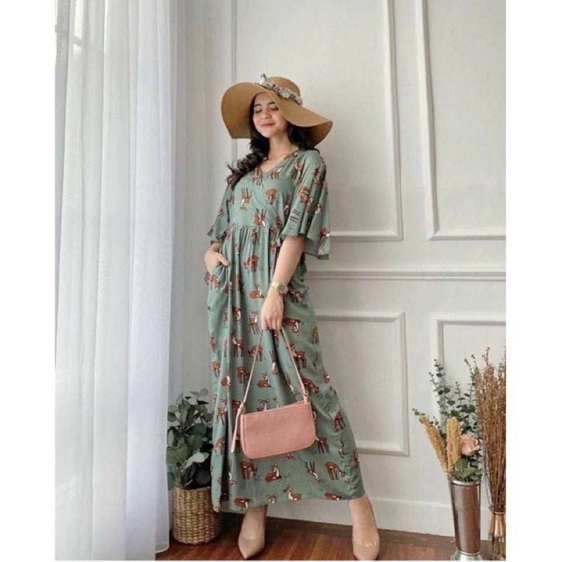 Home Dress Rayon Viscose/Daster Rayon Busui/Home Dress Busui/Long Dress Busui/ Dress Busui Friendly/