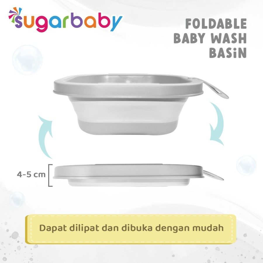 Sugar Baby Foldable Baby Wash Basin SQUARE SERIES