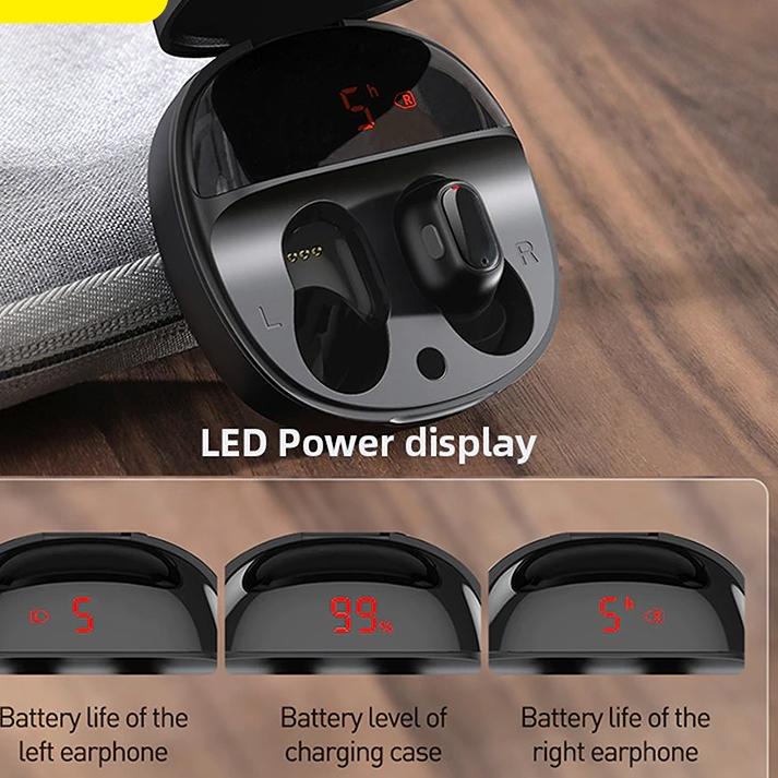 High Quality--Baseus Encok WM01 Plus True Wireless Bluetooth Earphone Mini Earbuds TWS