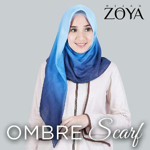 Jual Zoya Kerudung OMBRE Jilbab Hijab Scarf Segi empat Diskon