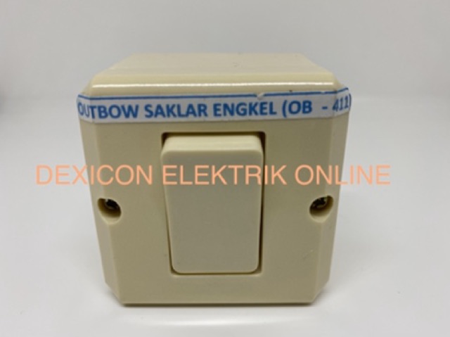 Outbow saklar engkel/OB saklar tunggal/OB saklar 1/alat listrik murah/saklar dexicon SNI/jual saklar