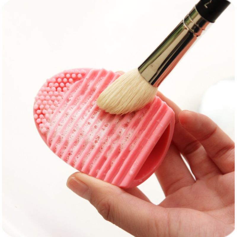 Brush Egg Pad Alat Pembersih Kuas Makeup Brush