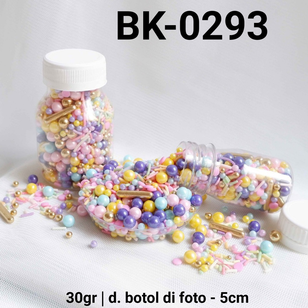 

BK-0293 Sprinkles sprinkle springkel 30gr mutiara warna pastel yamama baking grosir murah sprinkles cake dekorasi mutiara trimit decoration story sprinklestory sprinklesstory sprinkle story yamama baking
