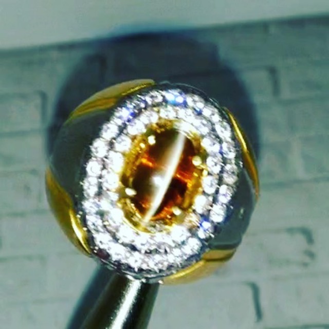 Cats eye chrysoberyl (honey)