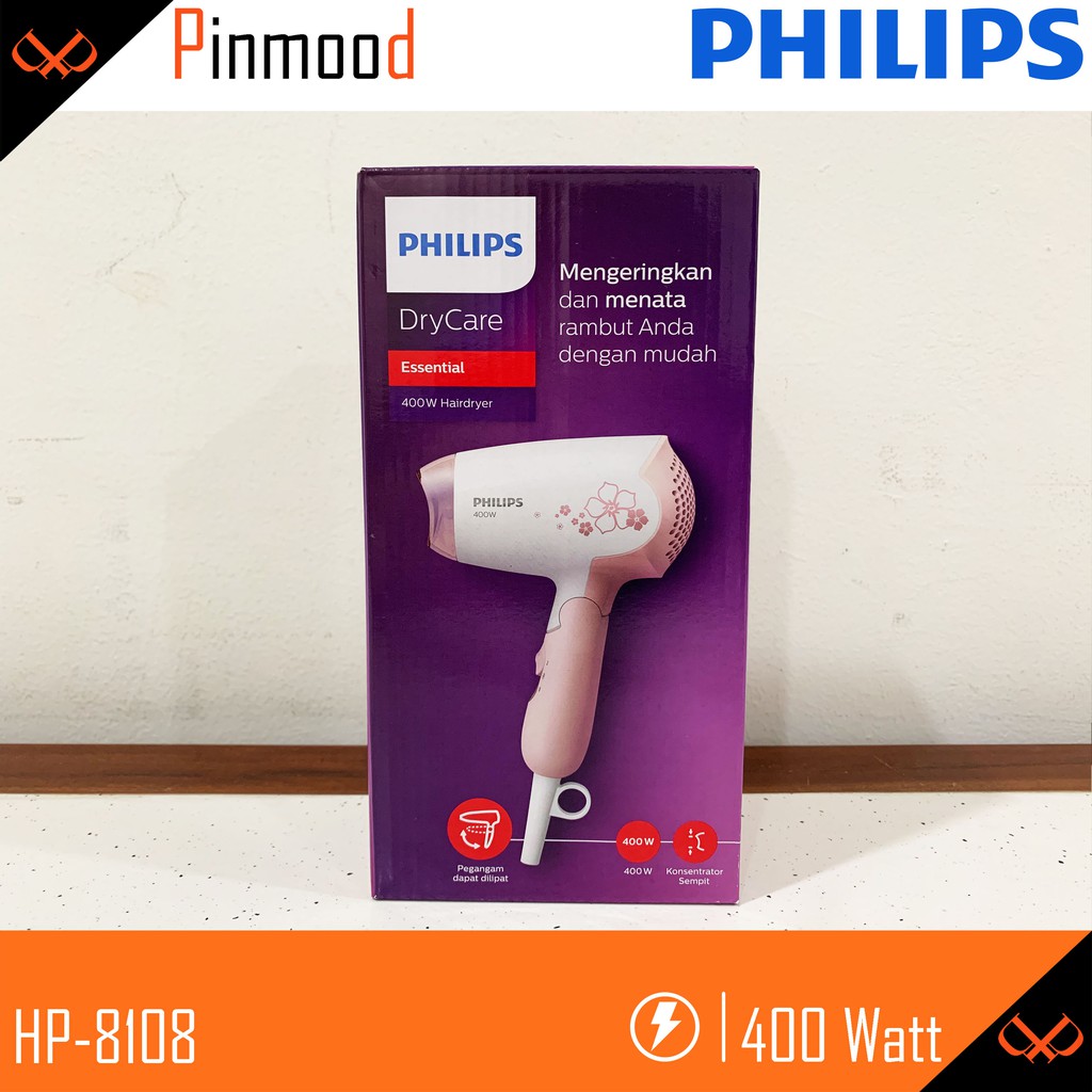 PHILIPS HP-8108 DRY CARE HAIR DRYER / PENGERING RAMBUT TRAVEL [ 400 Watt ]  MINI KECIL LIPAT MURAH