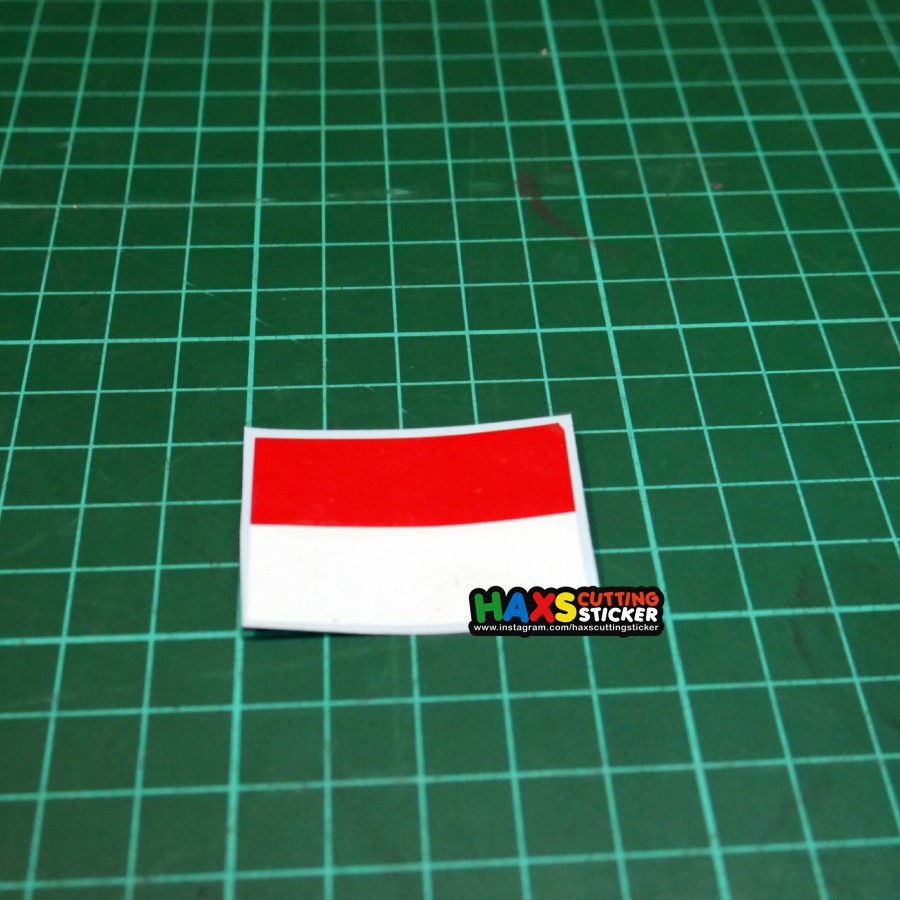 Stiker / Sticker Bendera Indonesia Merah Putih kecil Ukuran 4 Cm