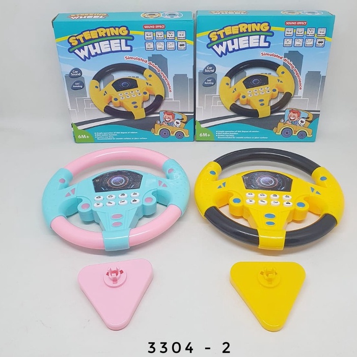 Mainan Setir Setiran Mobil Anak Ada Lampu dan Suara Steering Whell Toys