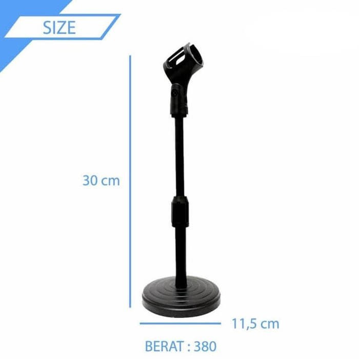 GoodCase - Stand Holder Microphone Meja DH 403 DH 402 Universal Mic Dudukan DH 403 DH 402 Penyangga Mikrofon Podium L7 F5 Adjustable