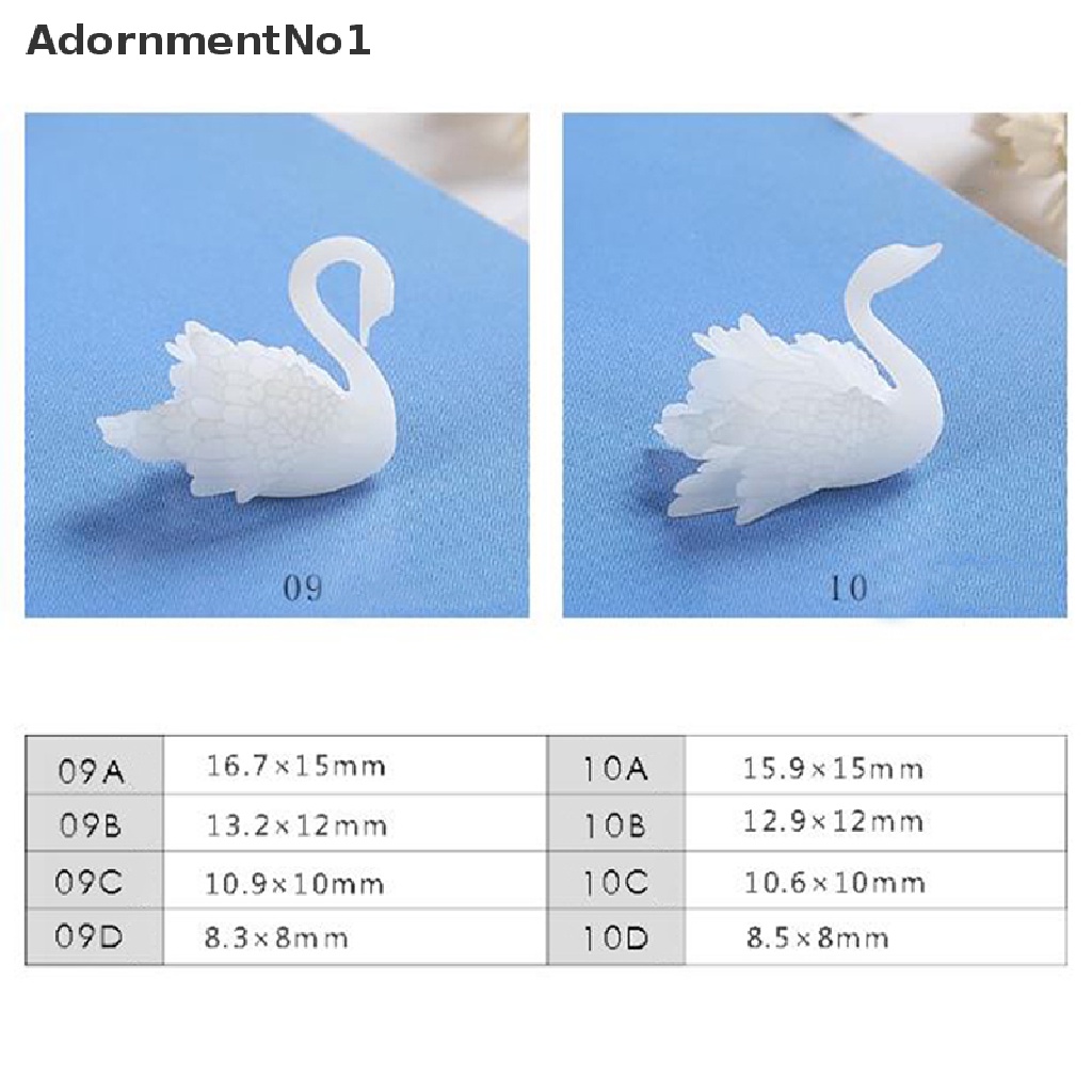 (AdornmentNo1) Ornamen Angsa 3D Bahan Resin Untuk Dekorasi Nail Art / Perhiasan Handmade DIY