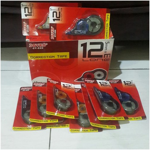 

Tipe-X / Correction Tape JOYKO 12m x 5mm (CT-522)