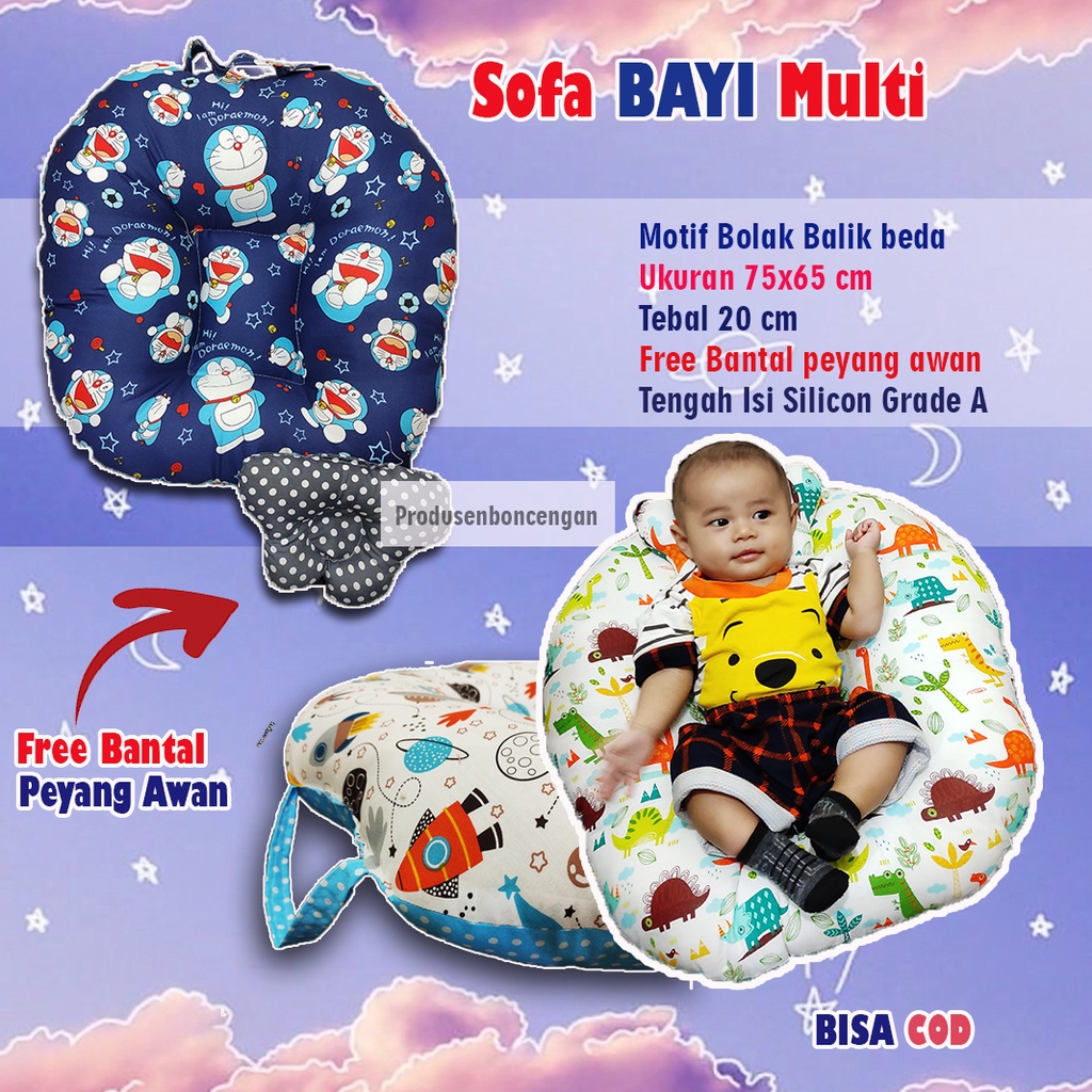 FREE bantal peyang Sofa Bayi Jumboo Empuk