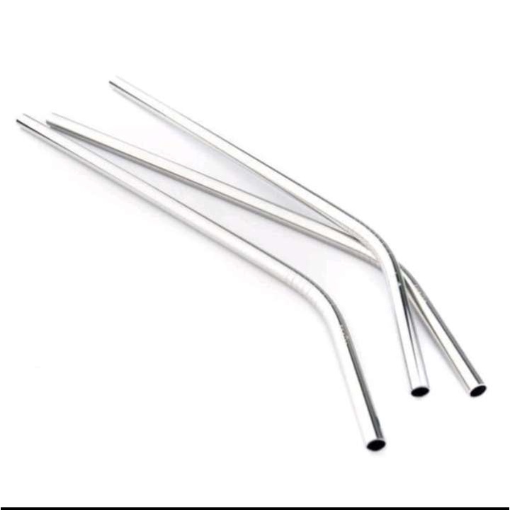 (RS)SEDOTAN STAINLESS STEEL BESI BENGKOK MELENGKUNG BENGKOK BEND BENDING STRAW