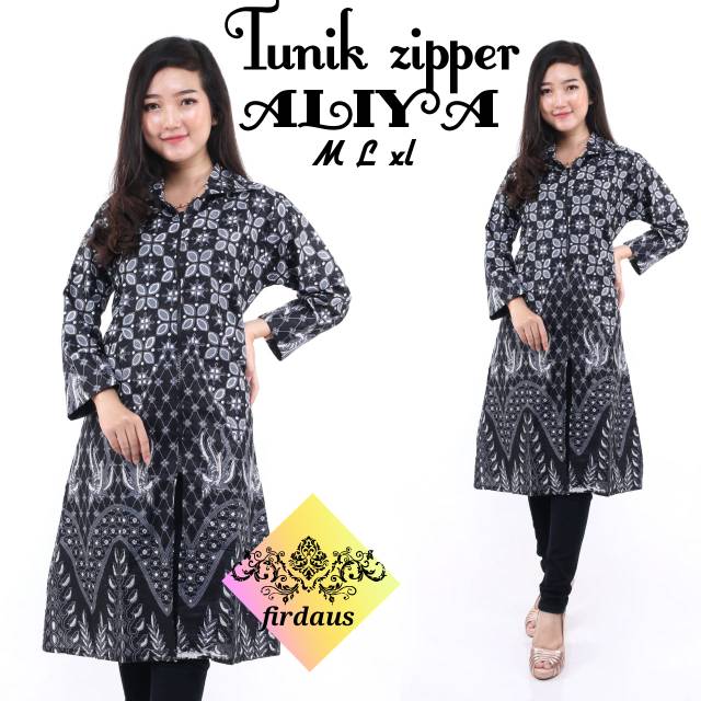 Tunik zipper aliya