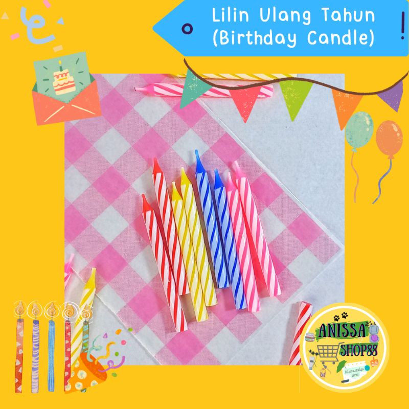 Lilin Ulang Tahun / Lilin Ulir / Lilin kecil